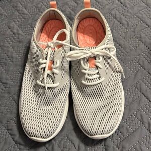 Crocs light gray sneakers. W10 worn twice